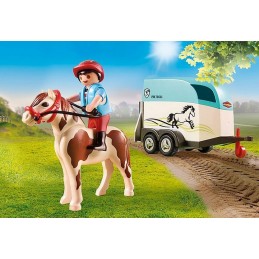 PLAYMOBIL® Country - 70511 - Voiture et van pour poney