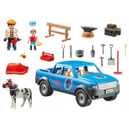 PLAYMOBIL® Country - 70518 - Maréchal-ferrant et véhicule