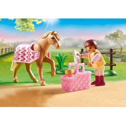 PLAYMOBIL® Country - 70521 - Cavalière avec poney beige