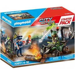 PLAYMOBIL® City Action - 70817 - Starter Pack Policier et démineur