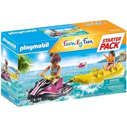 PLAYMOBIL® Family Fun® - 70906 - Starter Pack Scooter des mers et banane flottante