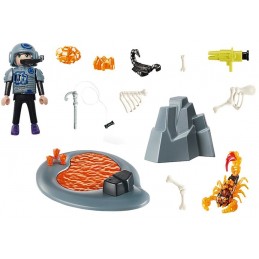 PLAYMOBIL® Dino Rise - 70909 - Starter Pack Agent avec Scorpion de feu