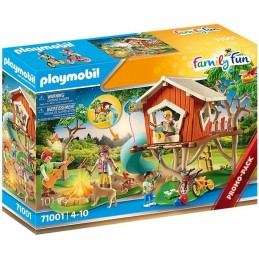 PLAYMOBIL® Family Fun® - 71001 - Cabane dans les arbres et toboggan