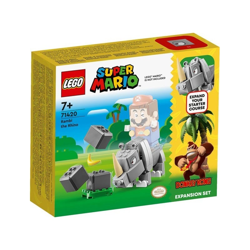 LEGO® Super Mario™ 71420 - Ensemble d'extension Rambi le rhinocéros