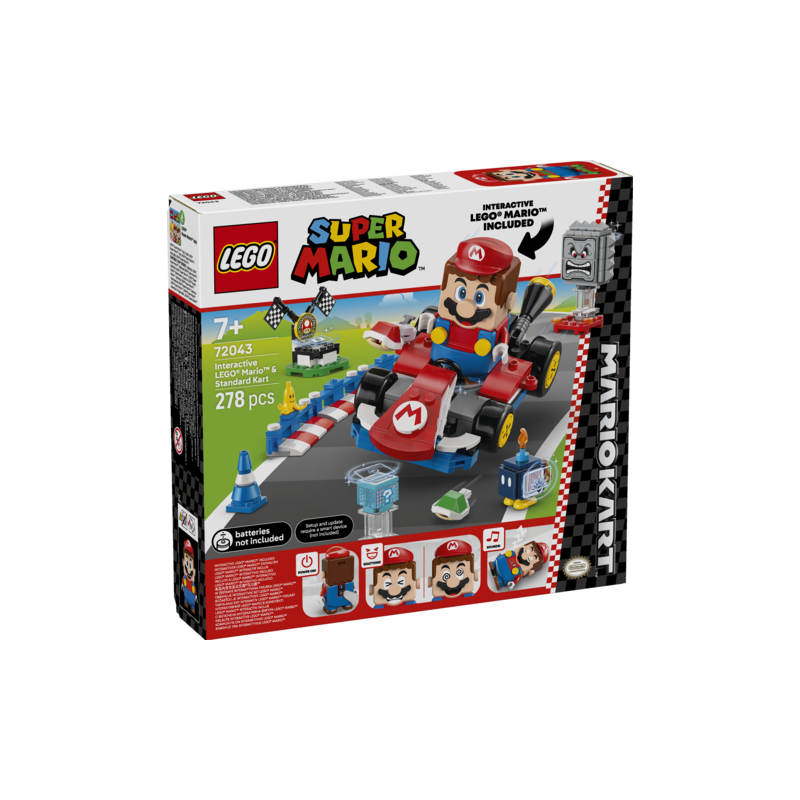 LEGO Super Mario 72043 - Mario Kart™ – Mario™ interactif et kart standard LEGO Super Mario 72043 - Mario Kart™ – Mario™ interactif et kart standard