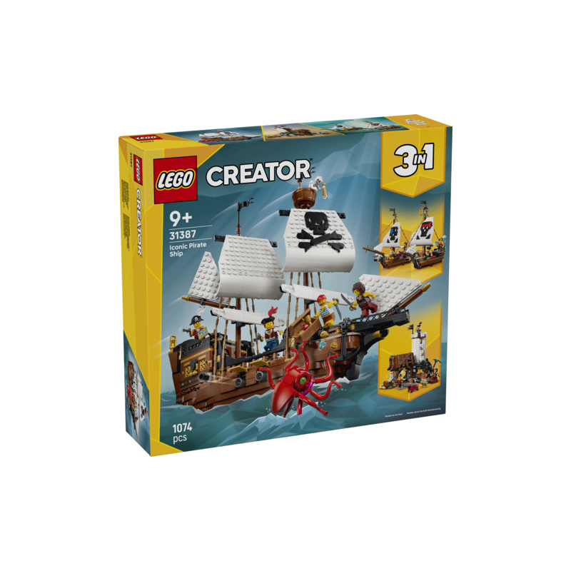 LEGO Creator 3-en-1 31387 Bateau pirate mythique