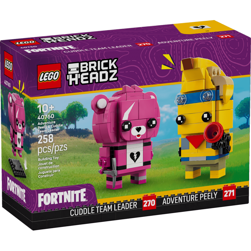 LEGO 40760 Brick Headz - Fornite - Bananaventurier et l’experte des câlins
